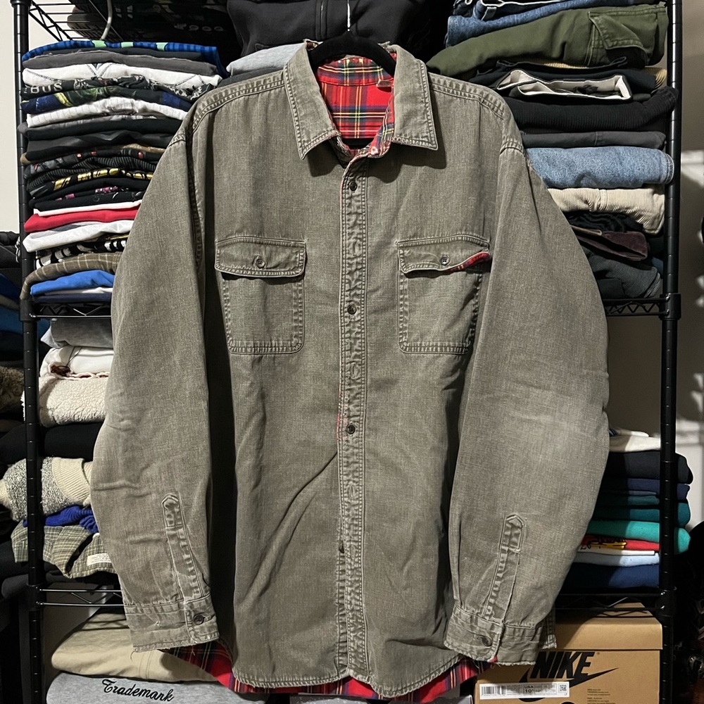 Men's Casual Khaki Shirt Jacket
